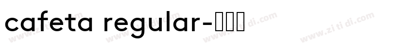 cafeta regular字体转换